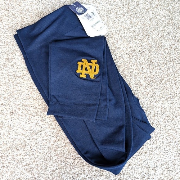 ZooZatz Pants - ZooZatz Leggings Notre Dame Fighting Irish ND Gold Logo Athletic Yoga S/M